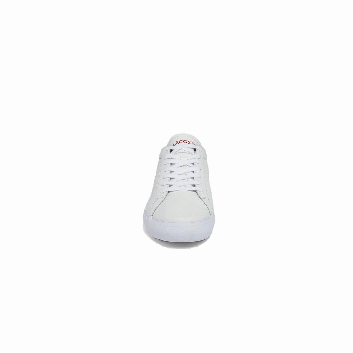 LACOSTE 7-43SMA0034407 POWERCOURT TRI 1SMA MN'S (Medium) White/Navy/Red Leather & Synthetic Lifestyle Shoes Chunky Sole