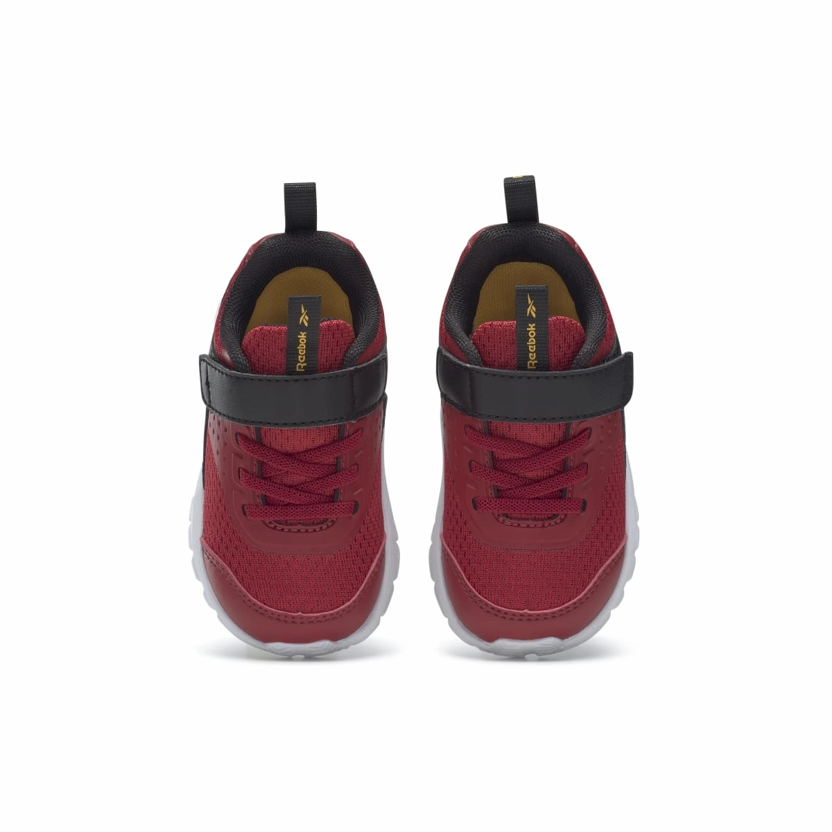 REEBOK GW1250 RUSH RUNNER 4.0 TD INF'S (Medium) Red/Gold/Black Synthetic & Textile Running Shoes Street Fest Sunset Jog