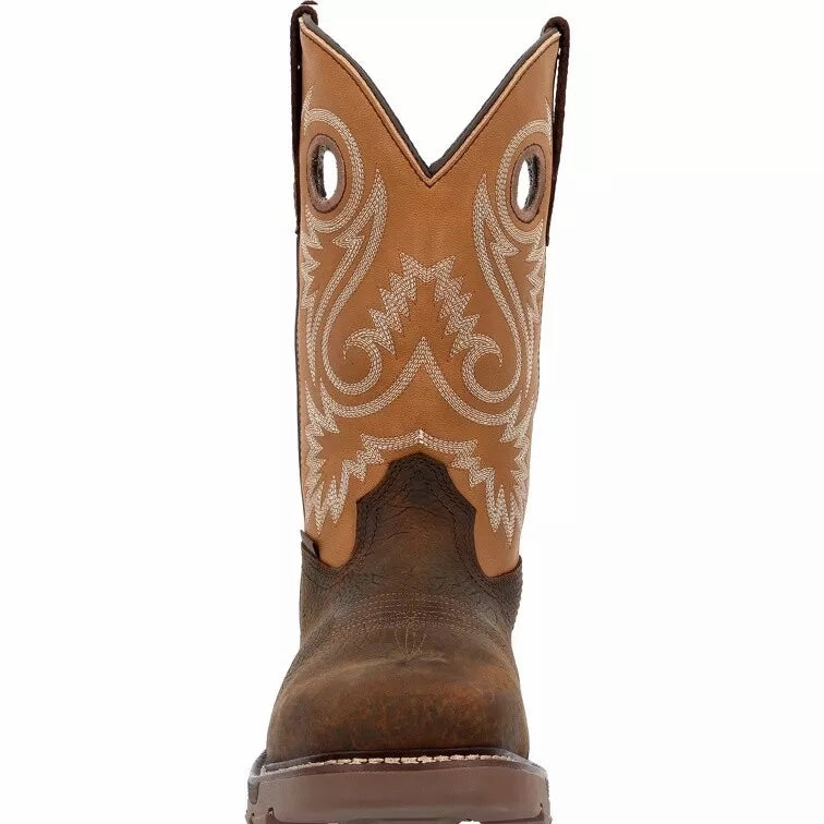 Georgia Boot Carbo-Tec FLX 11" Waterproof Alloy Toe Pull-On Work Boot GB00672 Calf High Work Boots