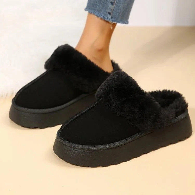 Loafers Navy New Winter Retro Women Snow Warm Suede Leather Lazy Loafers Boots Shoes Woman Lady Female Flat Bottine Botas Boots  Shoes 2023