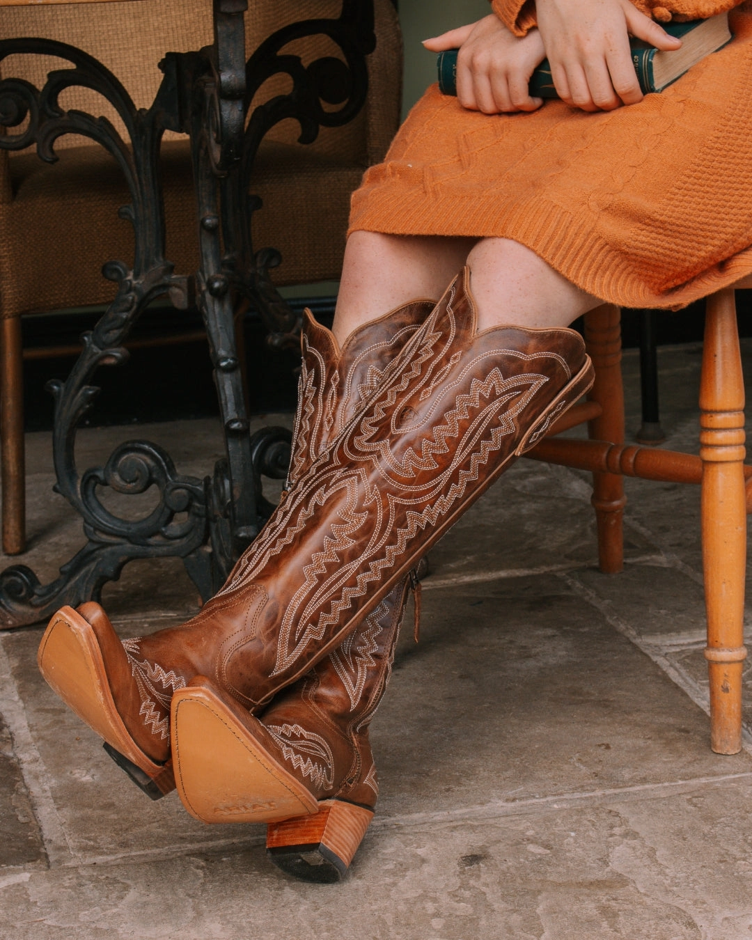 Ariat Casanova X Toe Cowboy Boots in Shades of Grain Insulated Slip On Work Boots