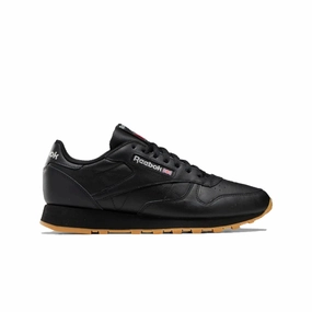 Smart Trend Festival Ready REEBOK GY0954 (100008493) CLASSIC LEATHER MN'S (Medium) Black/Grey/Gum Leather Lifestyle Shoes
