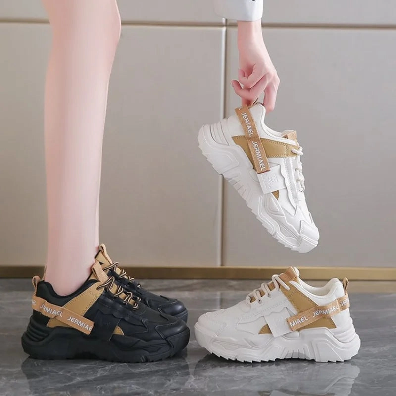 Women Running Shoes Korean Casual Breathable Flat Sneakers for Female Platform Footwear Tennis Ladies Trainers Vulcanized Shoes Best Shoes For Flat Pedal Mountain Biking