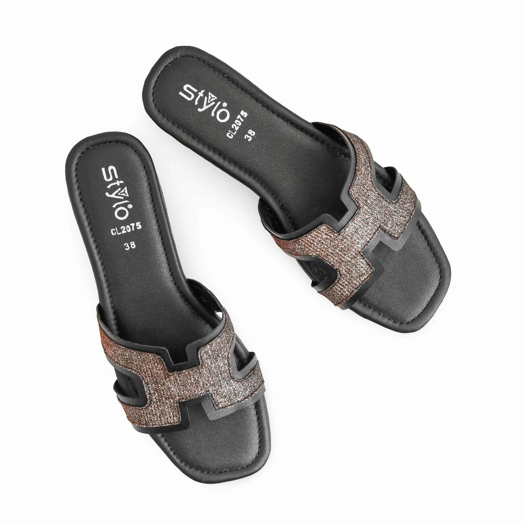 Black Casual Women Slipper CL2075 Padraig Slippers