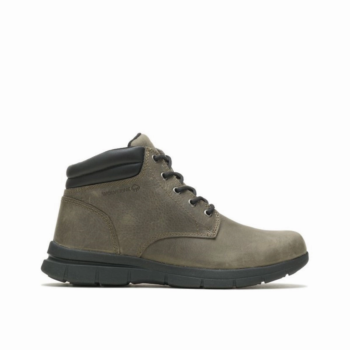 All Terrain Safety WOLVERINE W880267-EW KARLIN CHUKKA MN'S (Extra Wide) Charcoal Grey Leather Work Boots