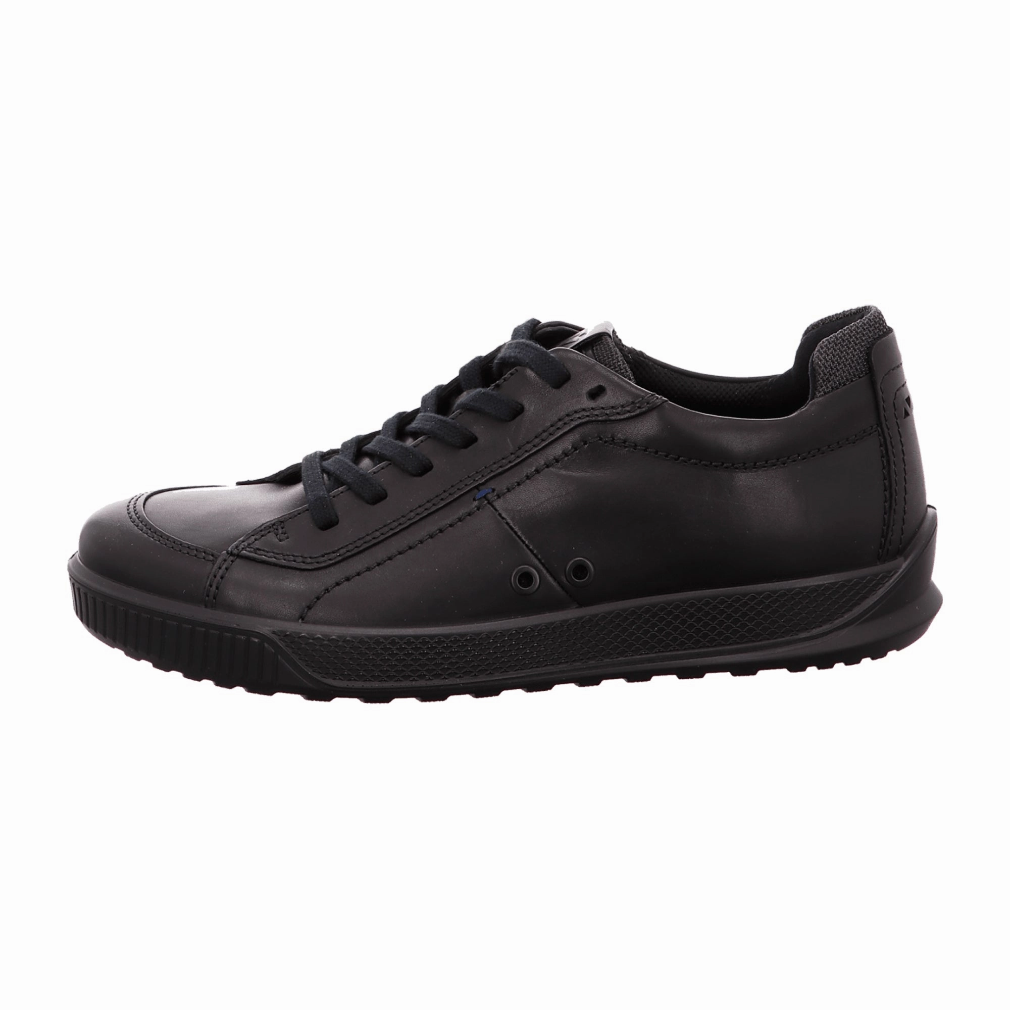 Asics Shoes For Handball ECCO Byway Men's Black Leather Lace-Up Casual Shoes