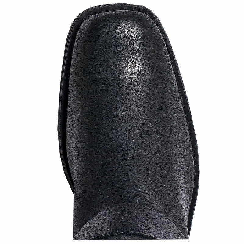 Grand Court Shoes Adidas Molly Black Leather Antique Buckle Boots (DS) ~ BACKORDER 6/26/24