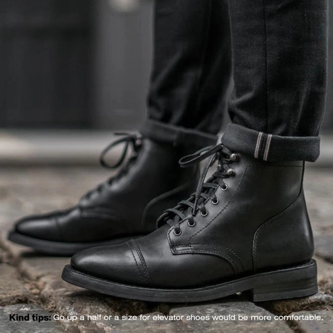 7 CM/2.76 Inches CMR CHAMARIPA Handcrafted Black Hidden High Heel Boots - Elevate Your Presence with 2.76 Inches of Customized Luxury Adidas Running Shoes Galaxy 6