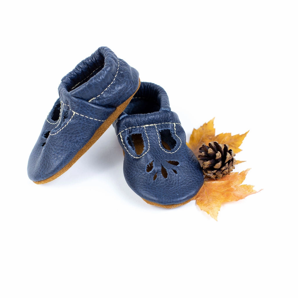 Heel Cowgirl Boots Navy LOTUS T-strap Shoes Baby and Toddler