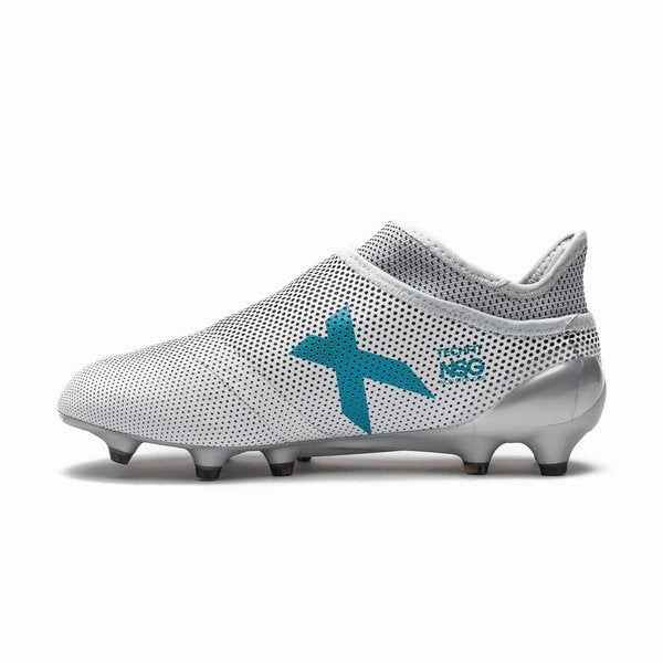 Soccer Cleats Compared To Football Cleats Adidas Youth X 17  FG Soccer Cleat - White/Energy Blue