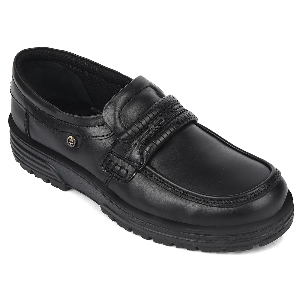 Healers Black Formal Non Lacing Derby Shoes For Men 719054AN By Liberty Best Running/training Shoes