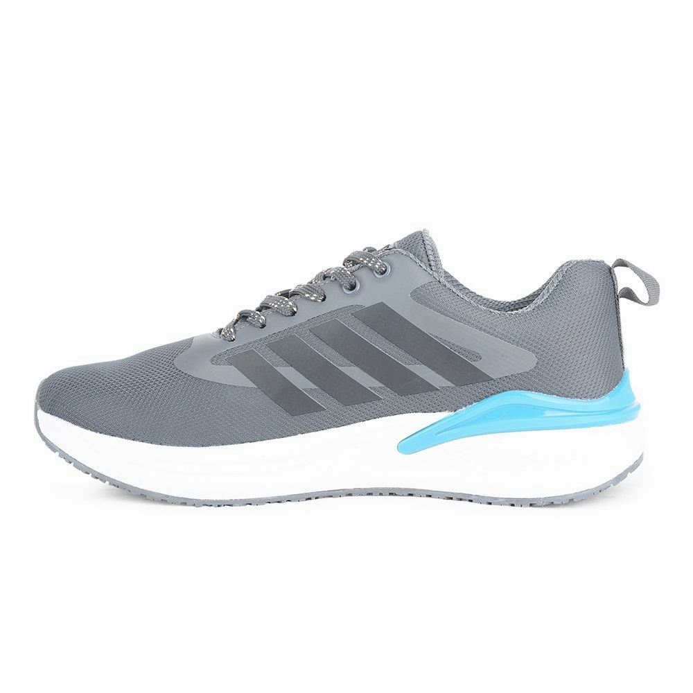Leap7x Grey Sports Lacing Running Shoes For Men CAPSICO-1 By Liberty Under Armour Edge Suede Training Shoes