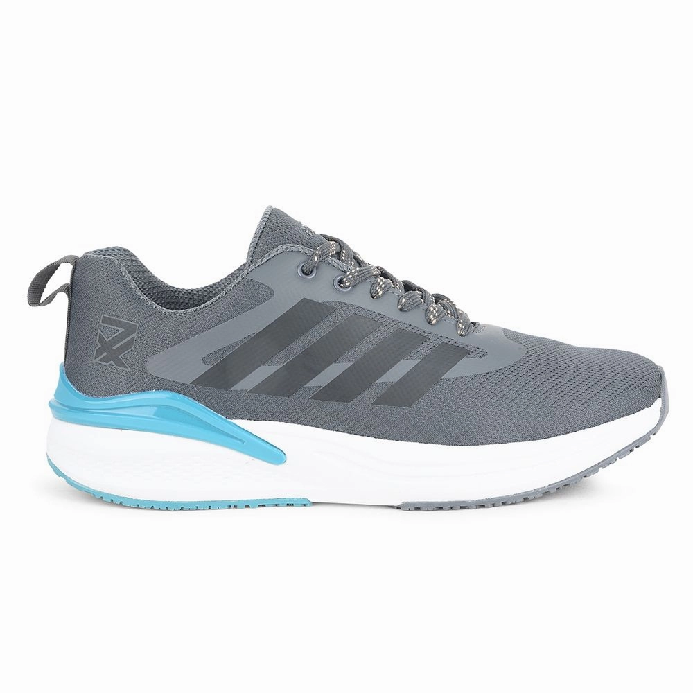 Nano Unknwn Training Shoes Leap7x Grey Sports Lacing Running Shoes For Men CAPSICO-1 By Liberty