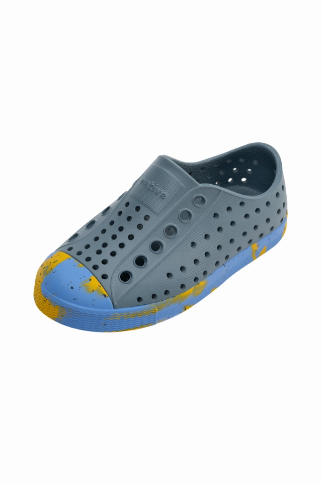 Addidas Tennis Shoes Native Jefferson Sugarlite Marbled Child - Weather Grey/Resting Spicy Marble