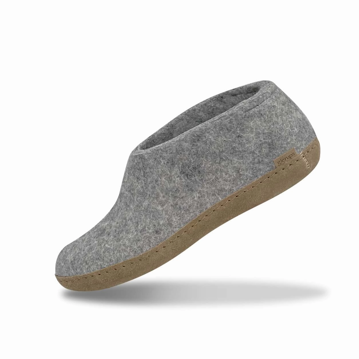 Shoe with leather sole - Grey Resistant Shape Ergonomic Traction