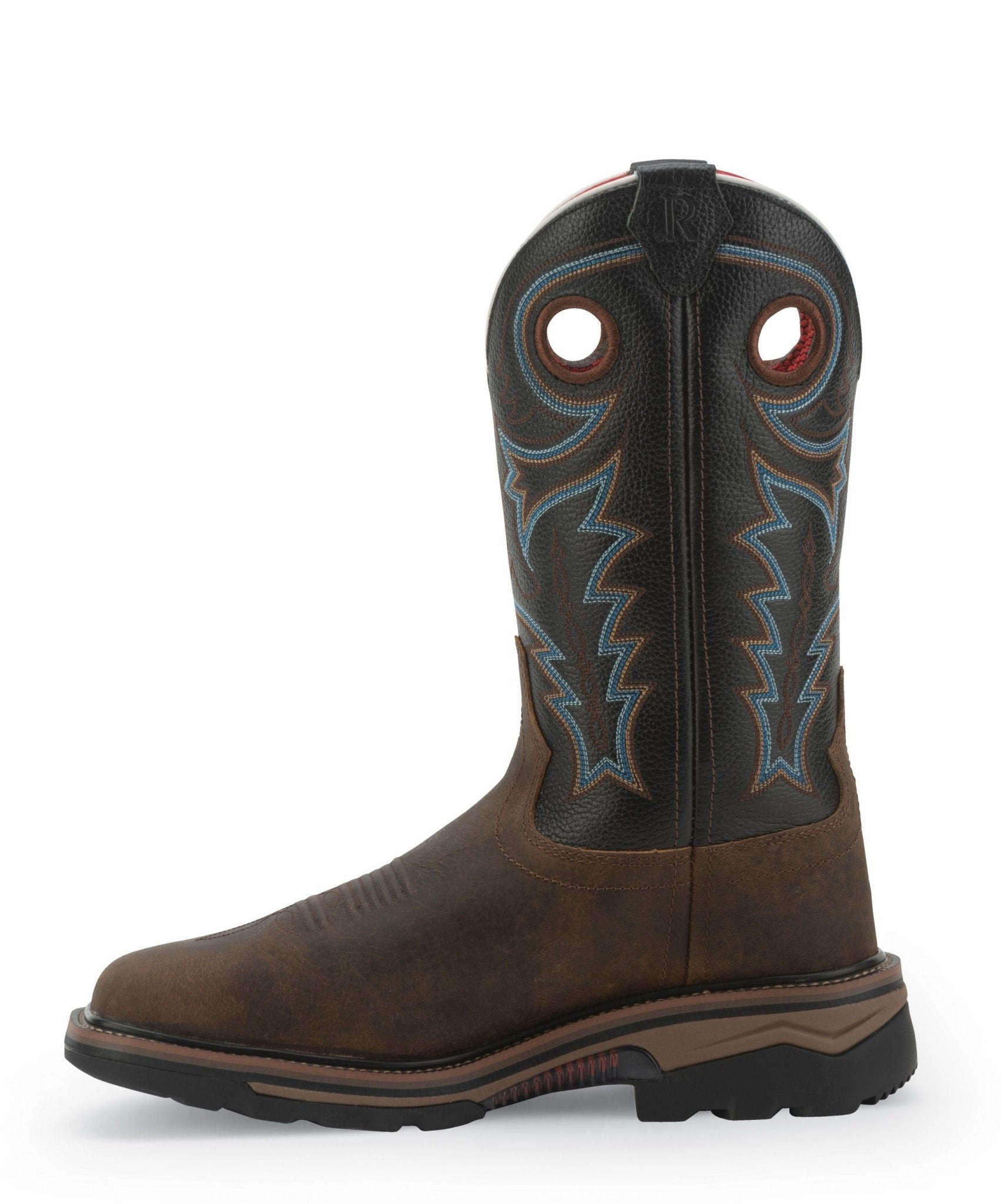 Work Boots Steel Toe Nearby R. Watson Men's 12" Waterproof Coffee Distressed Square Steel Toe Work Boot