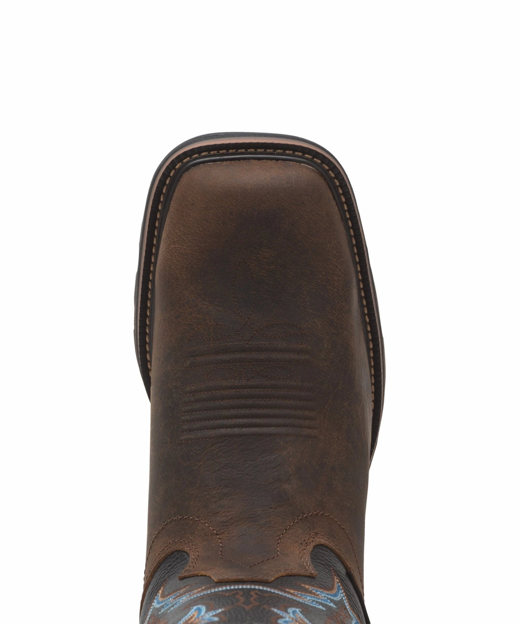 R. Watson Men's 12" Waterproof Coffee Distressed Square Steel Toe Work Boot Terra Work Boots