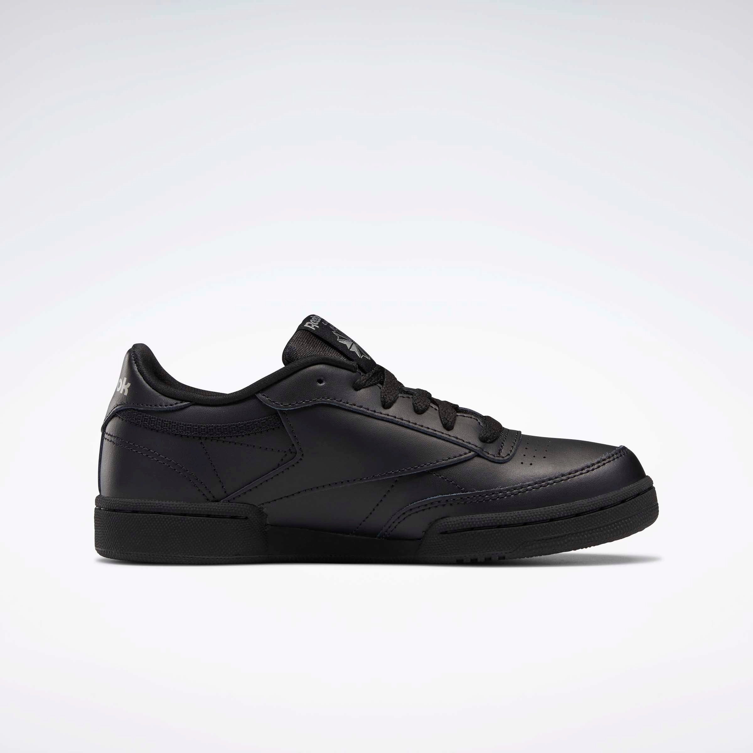 Stretch Tennis Shoes Club C Shoes - Grade School Black/Charcoal-Int