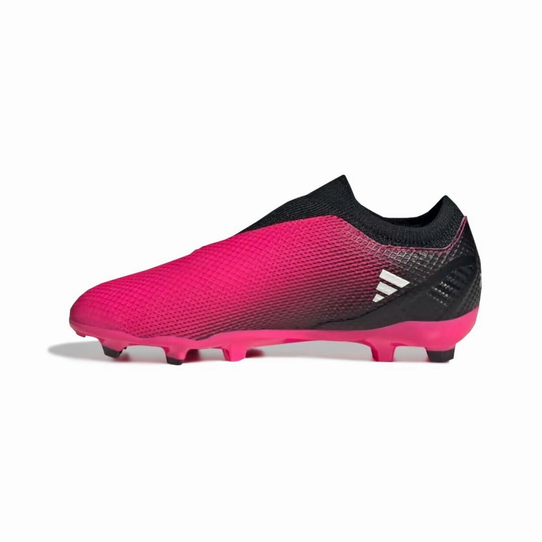 adidas - Kids' (Junior) X Speedportal.3 Laceless Firm Ground Soccer Cleats (GZ5061) Removable Soccer Cleats