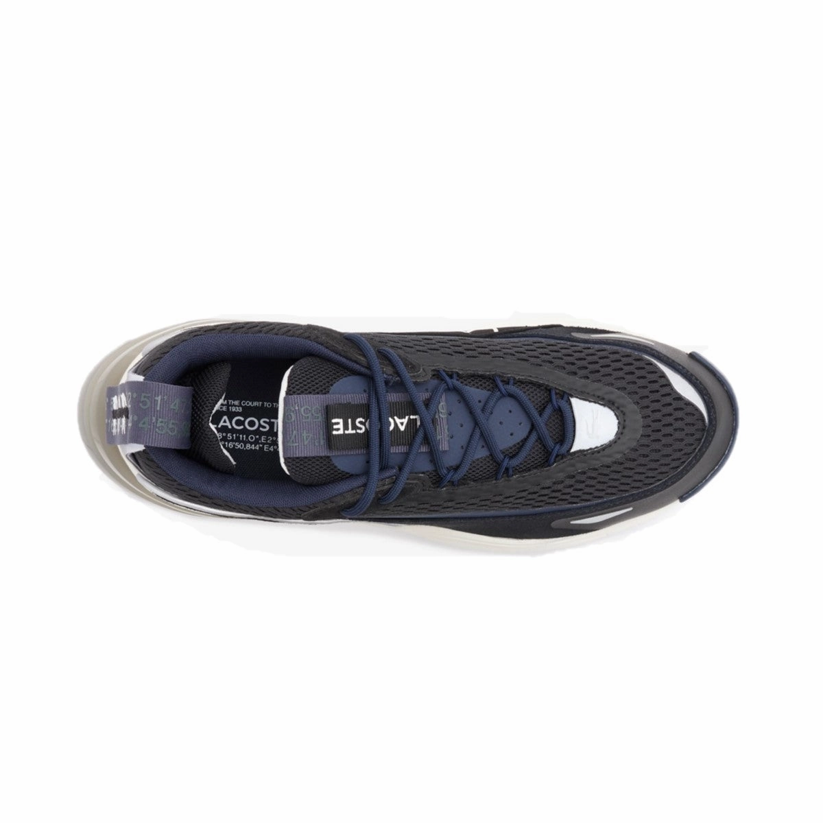Moist Guard LACOSTE 7-45SMA0004075 ODYSSA 123 MN'S (Medium) Black/Navy Textile & Synthetic Lifestyle Shoesl
