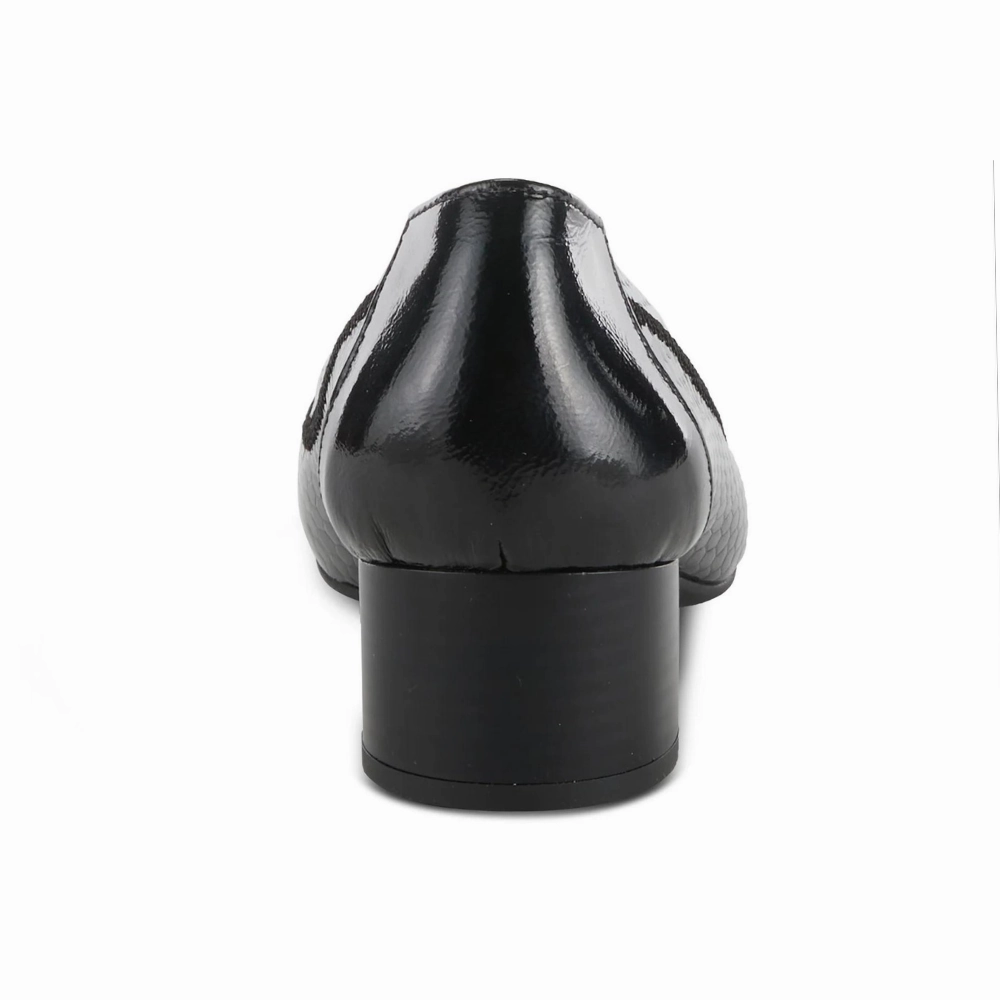 Laces For Dress Shoes Spring Step Ahmeria Black Patent Leather Pump (Women's)