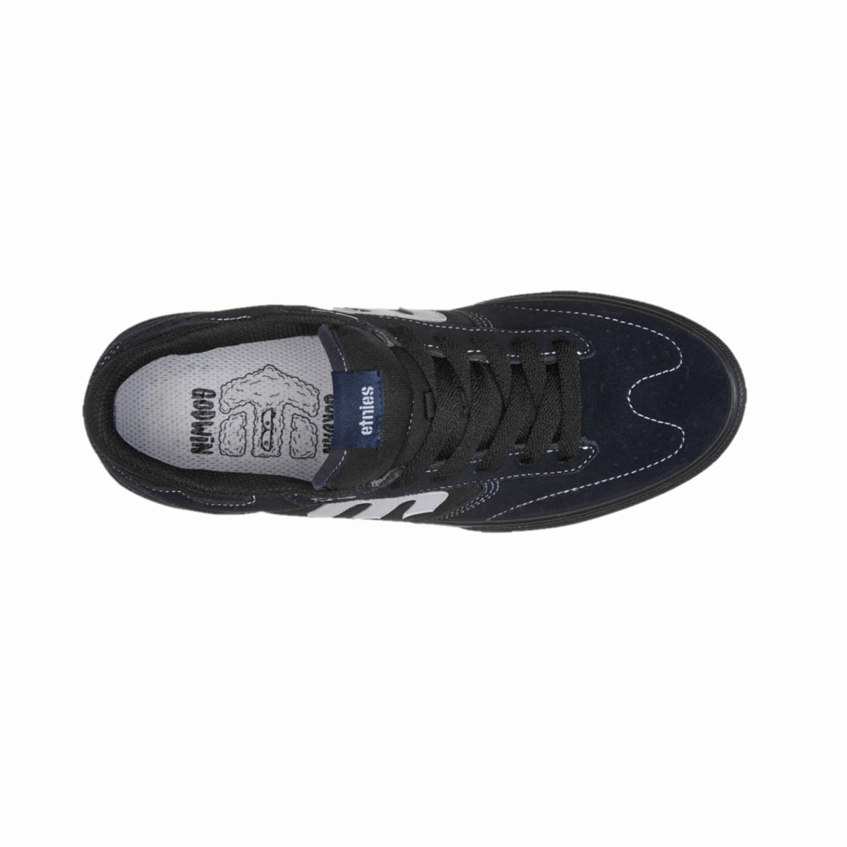 Durable Mesh Board Zone ETNIES 4101000543 448  WINDROW VULC MN'S (Medium) Blue/Black/White Suede & Canvas Skate Shoes