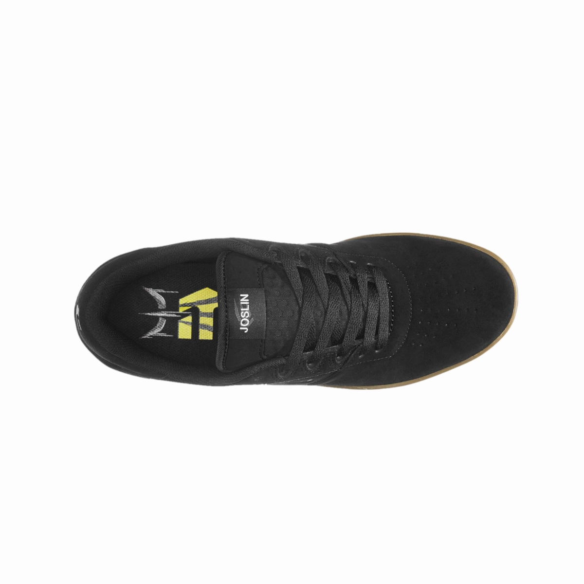 ETNIES 4102000144 964 JOSL1N MN'S (Medium) Black/Gum Suede & Synthetic Skate Shoes Hard Support