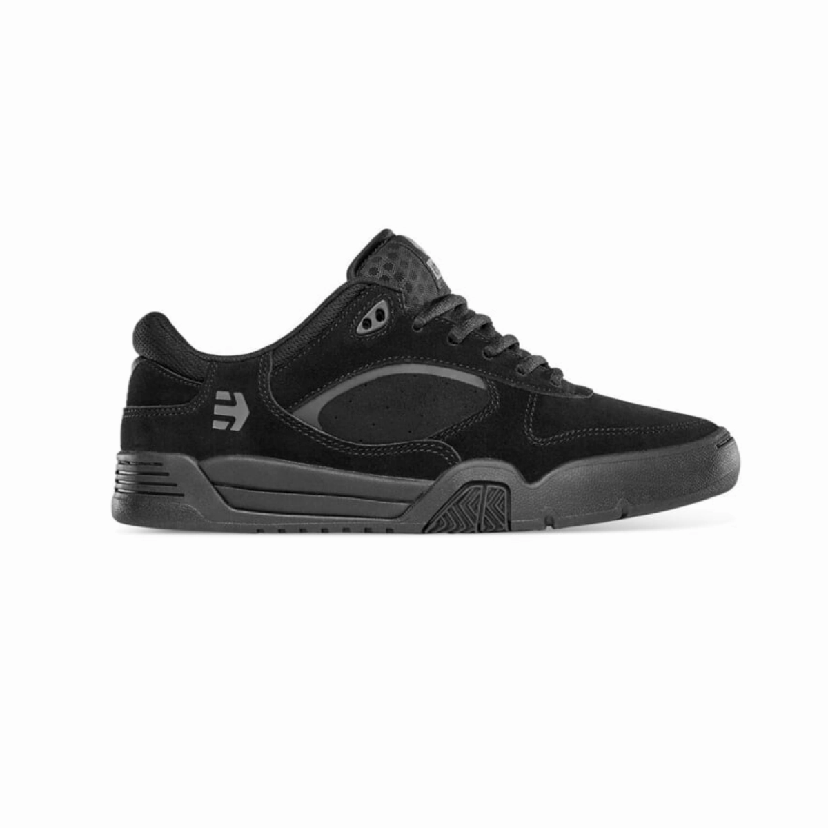 ETNIES 4102000147 003 ESTRELLA MN'S (Medium) Black/Black Suede & Synthetic & Textile Skate Shoes Comfort Cushioned Skater Movement Fit