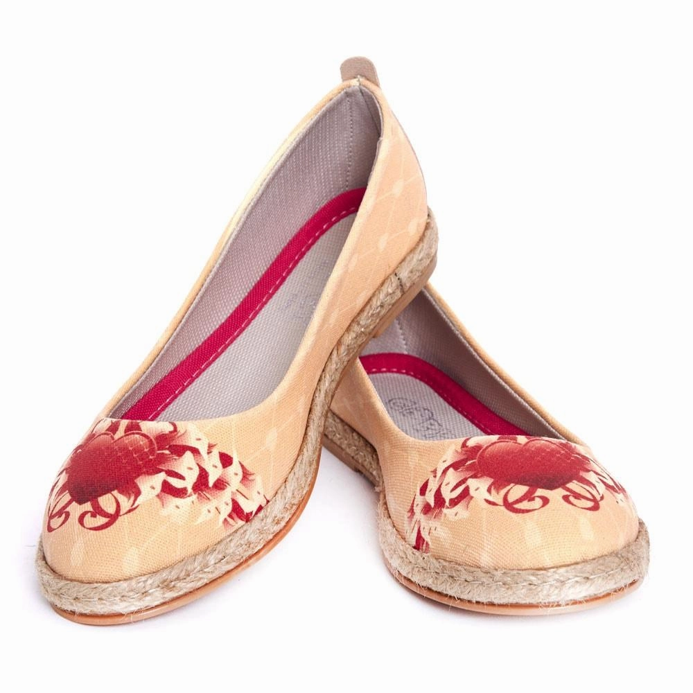 Daily Walk Heart Ballerinas Shoes FBR1191