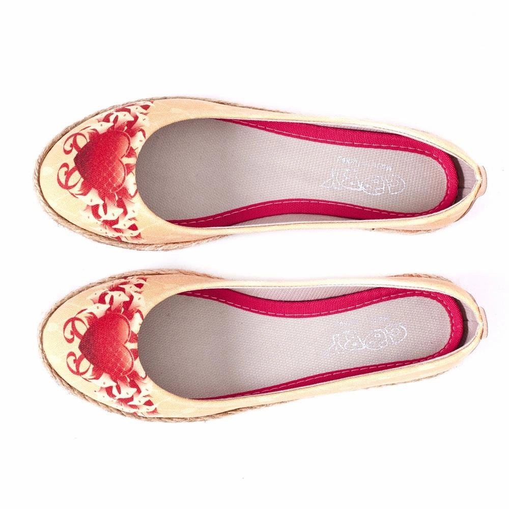 Heart Ballerinas Shoes FBR1191 Elegant Mood