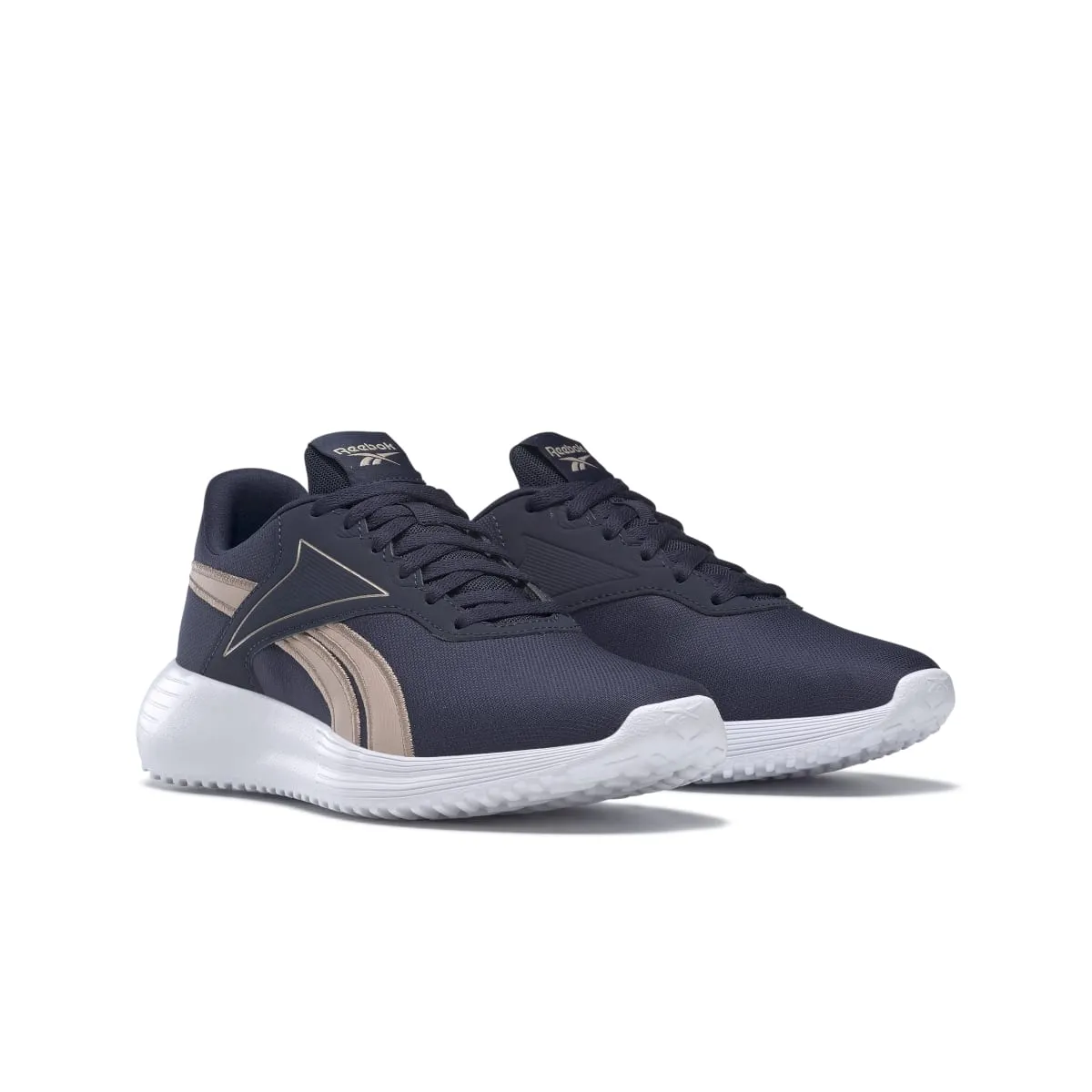 Vibrant lining REEBOK H00891 LITE 3.0 WMN'S (Medium) Navy/Rose Gold/White Textile Running Shoes
