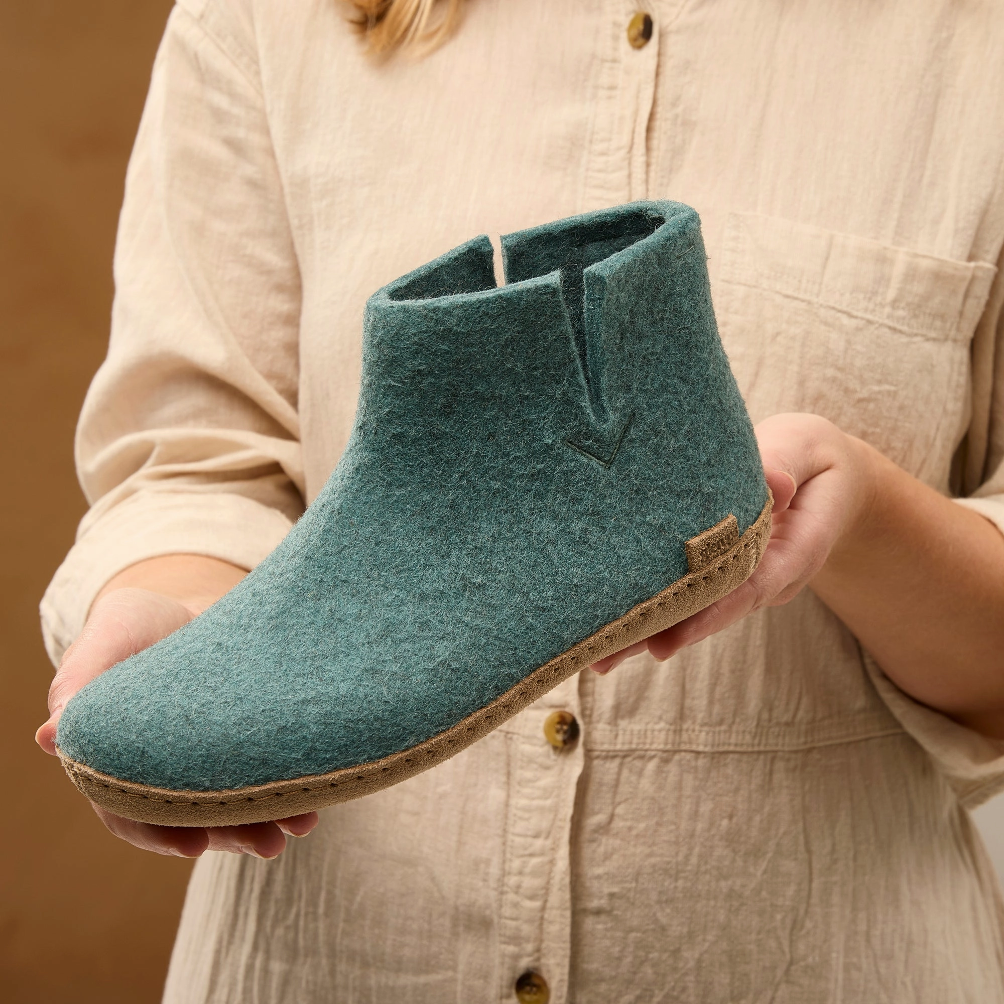 glerups Boot with leather sole Boot with leather sole 11 North Sea