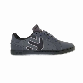 ETNIES 4101000416 022 FADER LS MN'S (Medium) Dark Grey/Black Nubuck Skate Shoes Date Stroll Street Run