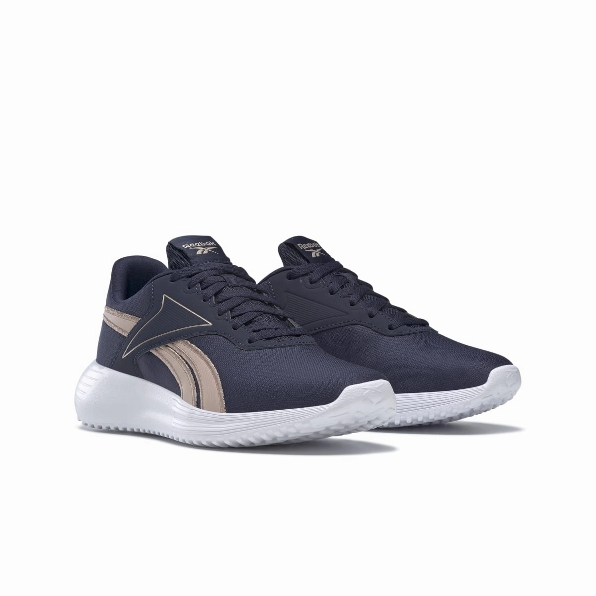 Vibrant lining REEBOK H00891 LITE 3.0 WMN'S (Medium) Navy/Rose Gold/White Textile Running Shoes