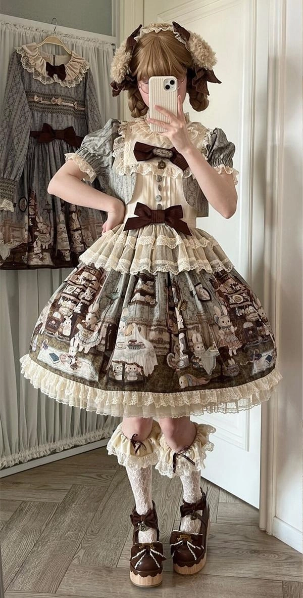 Asics Zip Up Wrestling Shoes MODO~Hide and Seek~Kawaii Lolita Platform Shoes Thick Sole Shoes