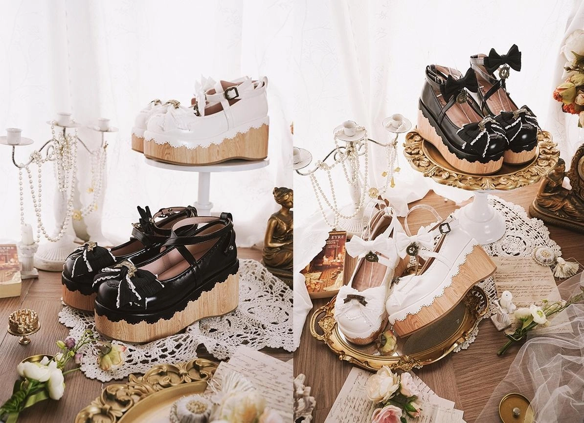 MODO~Hide and Seek~Kawaii Lolita Platform Shoes Thick Sole Shoes Different Types Of Asics Shoes