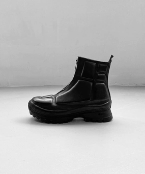 GUIDI Front zip boots "BLACK" Ariate Boots