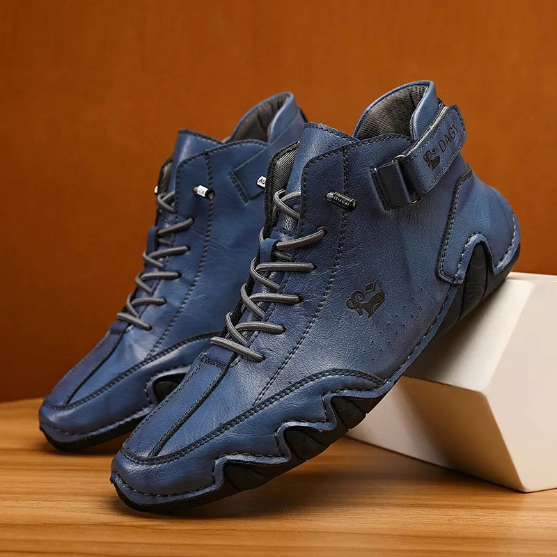 Adidas Ladies Trail Running Shoes Unisex Handmade Suede Velcro Waterproof High Boots