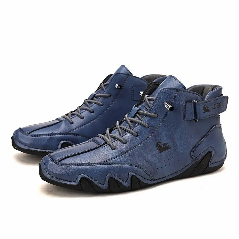 Adidas Barcelona Shoes Unisex Handmade Suede Velcro Waterproof High Boots