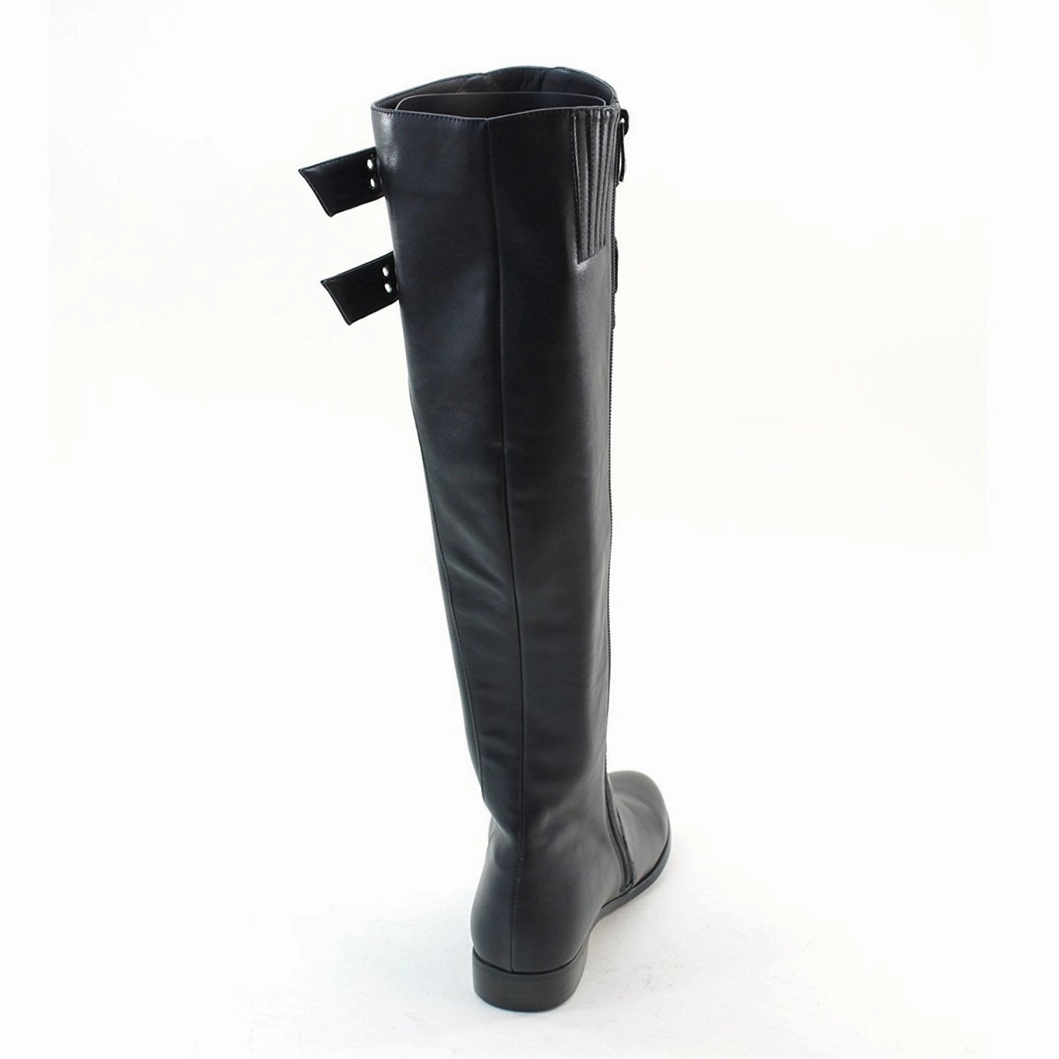 Double Buckles Knee High Low Heel Riding Women's Vegan Boots Tourmaster Deluxe Rain Boot Covers