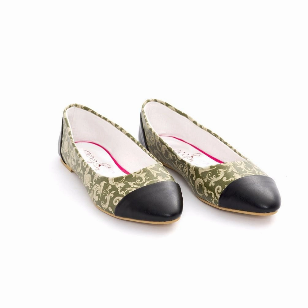 Pattern Ballerinas Shoes NMS104 Vital Step Flexible Sole