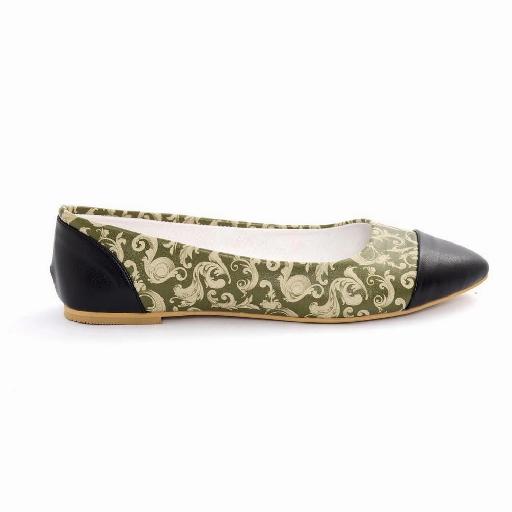Pattern Ballerinas Shoes NMS104 Earth Mood Synthetic Upper