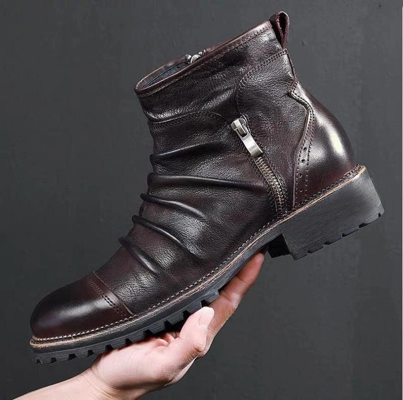 Leather shoes for men Bird Boots