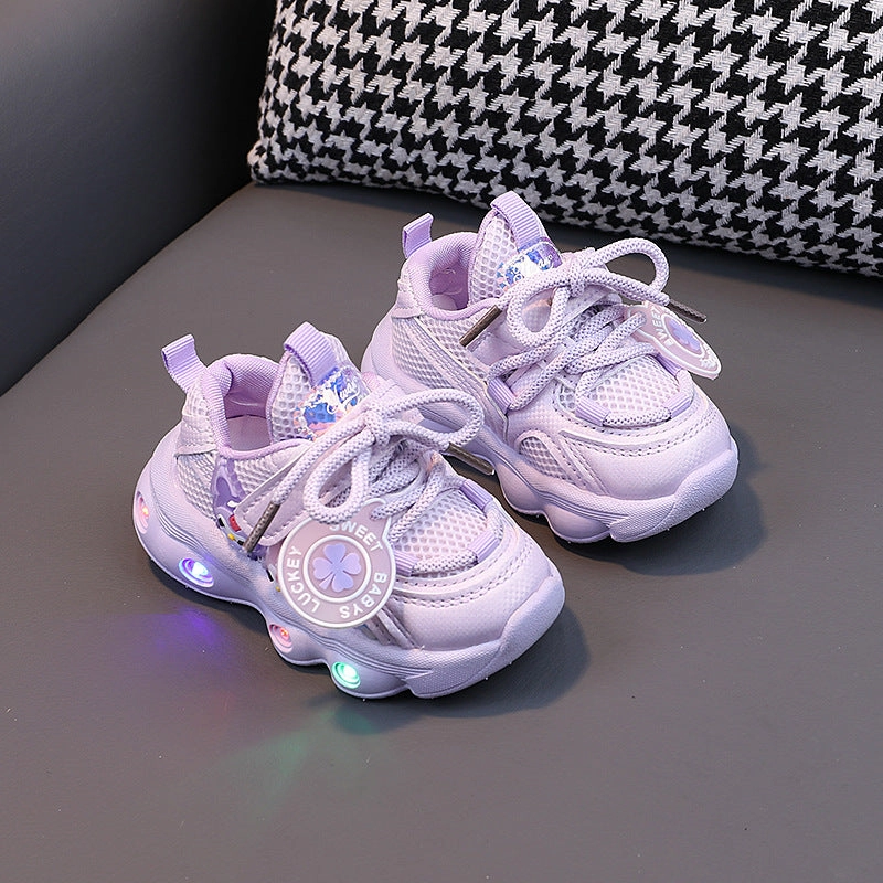 Asics Court Ff Tennis Shoes Catty Walky Baby Shoes with Lights