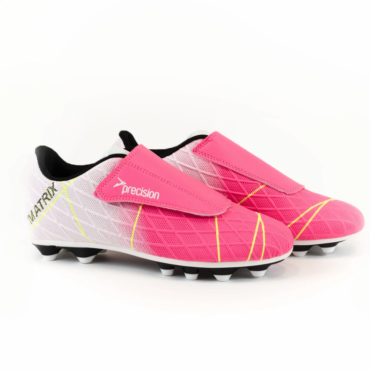 Precision Matrix FG Football Boots - Youth - Pink/White Discount Boots