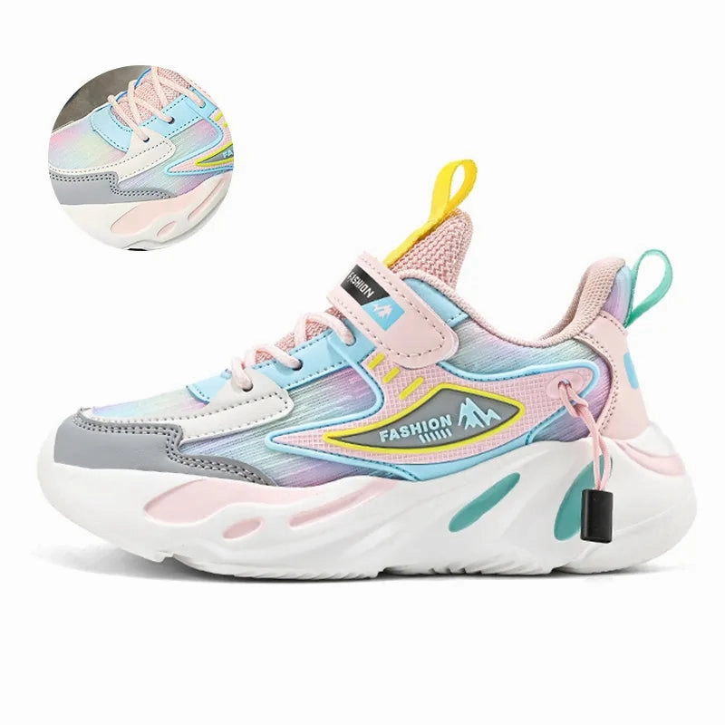 Fashion Children Shoes Girls Sneakers School Sports Summer Mesh Breathable For Kids Tennis Casual Shoes fem Tan Tennis Shoes