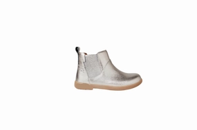 Adidas Green Shoes Zig and Star Rockit Boots - Silver Metallic Leather Boots for Kids