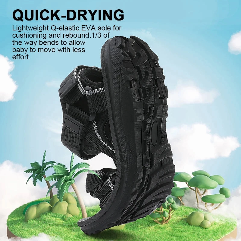 Asics Tennis Shoes Philippines Fashion Kids Sandals Shoes Soft Sole Non-slip Boys Girls Sandals Toddler Children's Shoes 2024 Summer Beach