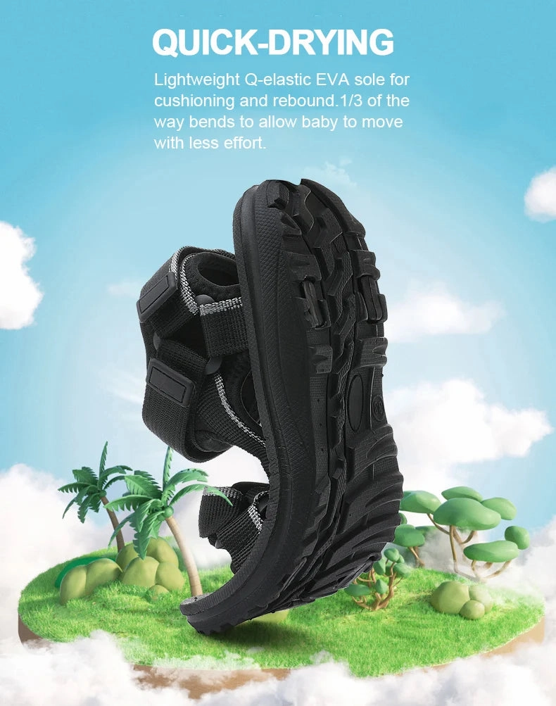 Asics Running Shoes Jd Sports Fashion Kids Sandals Shoes Soft Sole Non-slip Boys Girls Sandals Toddler Children's Shoes 2024 Summer Beach