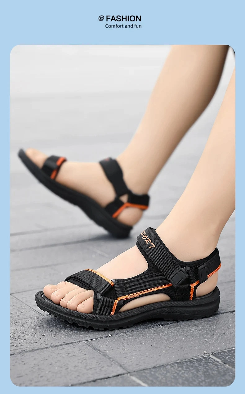 Fashion Kids Sandals Shoes Soft Sole Non-slip Boys Girls Sandals Toddler Children's Shoes 2024 Summer Beach Best Asics Shoes For Zumba